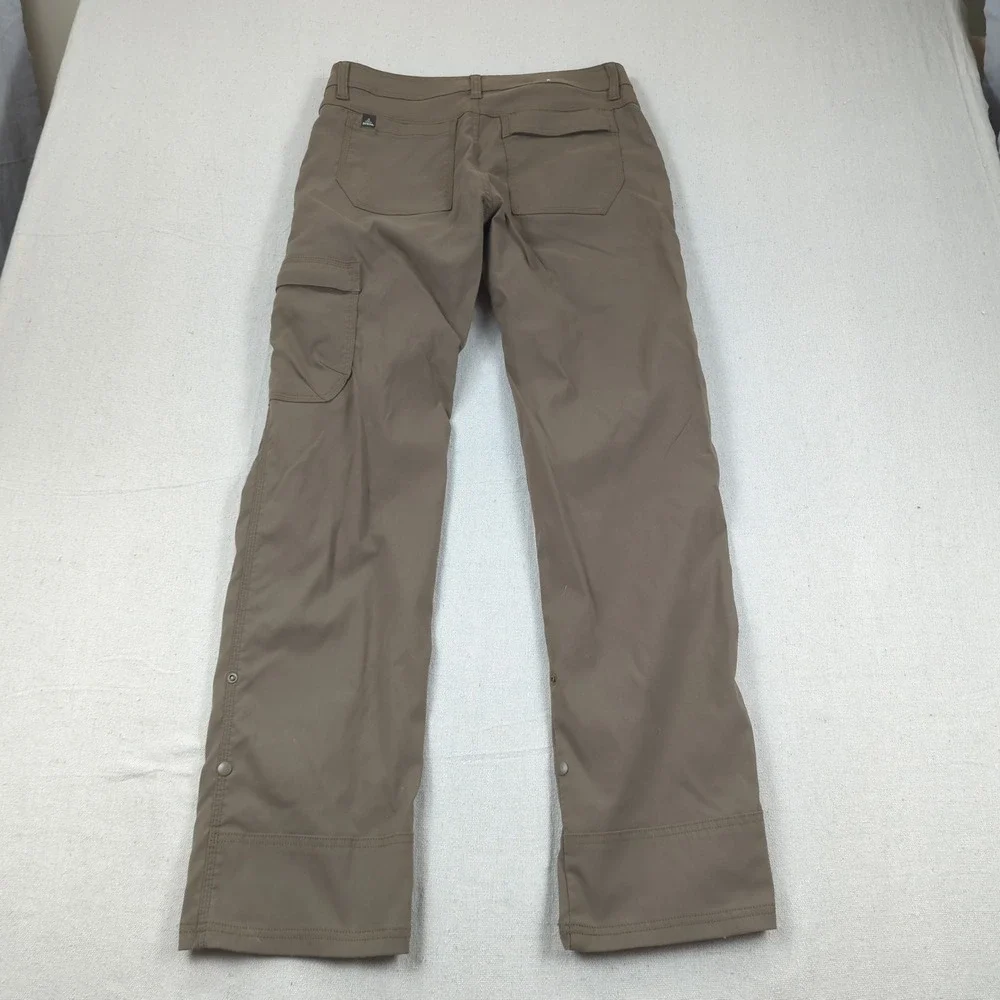 Prana Pants Mens 31x32 Khaki Straight Zion Cargo Hiking Outdoor Travel Belted